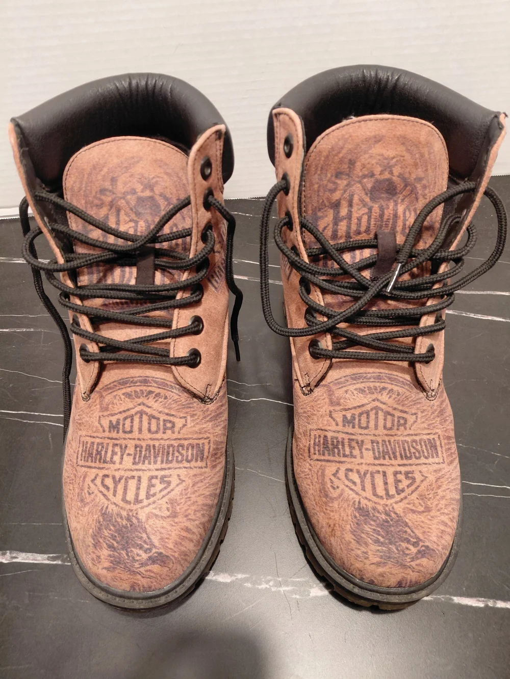 Harley-Davidson Men's Brown Leather Work Boots
